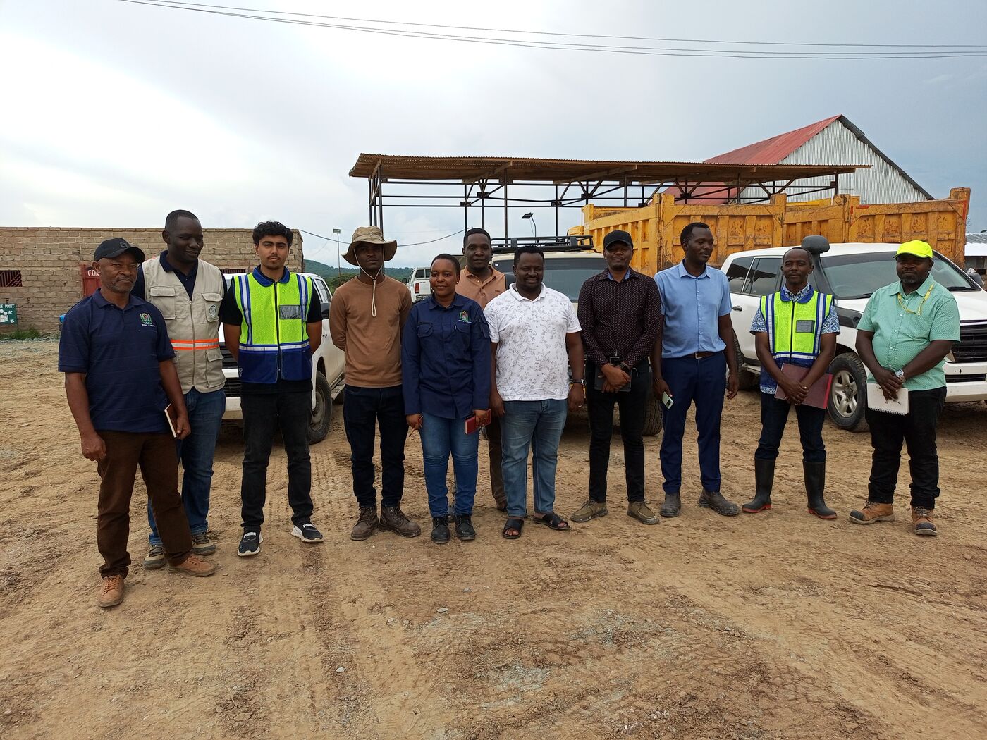 Mining Commission officials from Dodoma headquarters visiting our client at Mbangala, Songwe