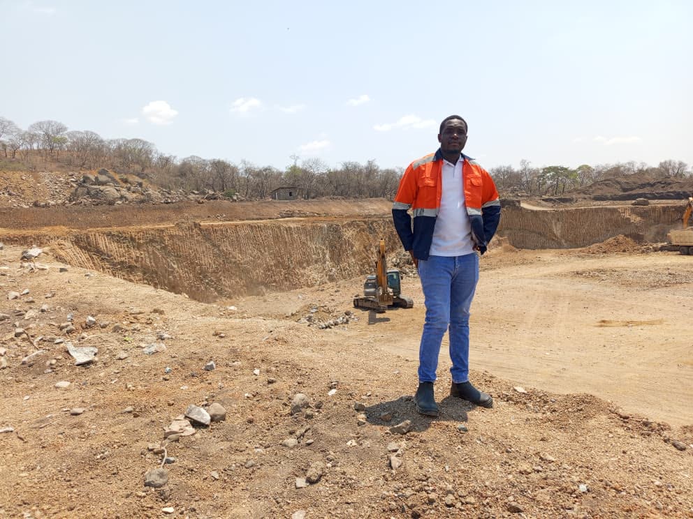 Open pit mine site